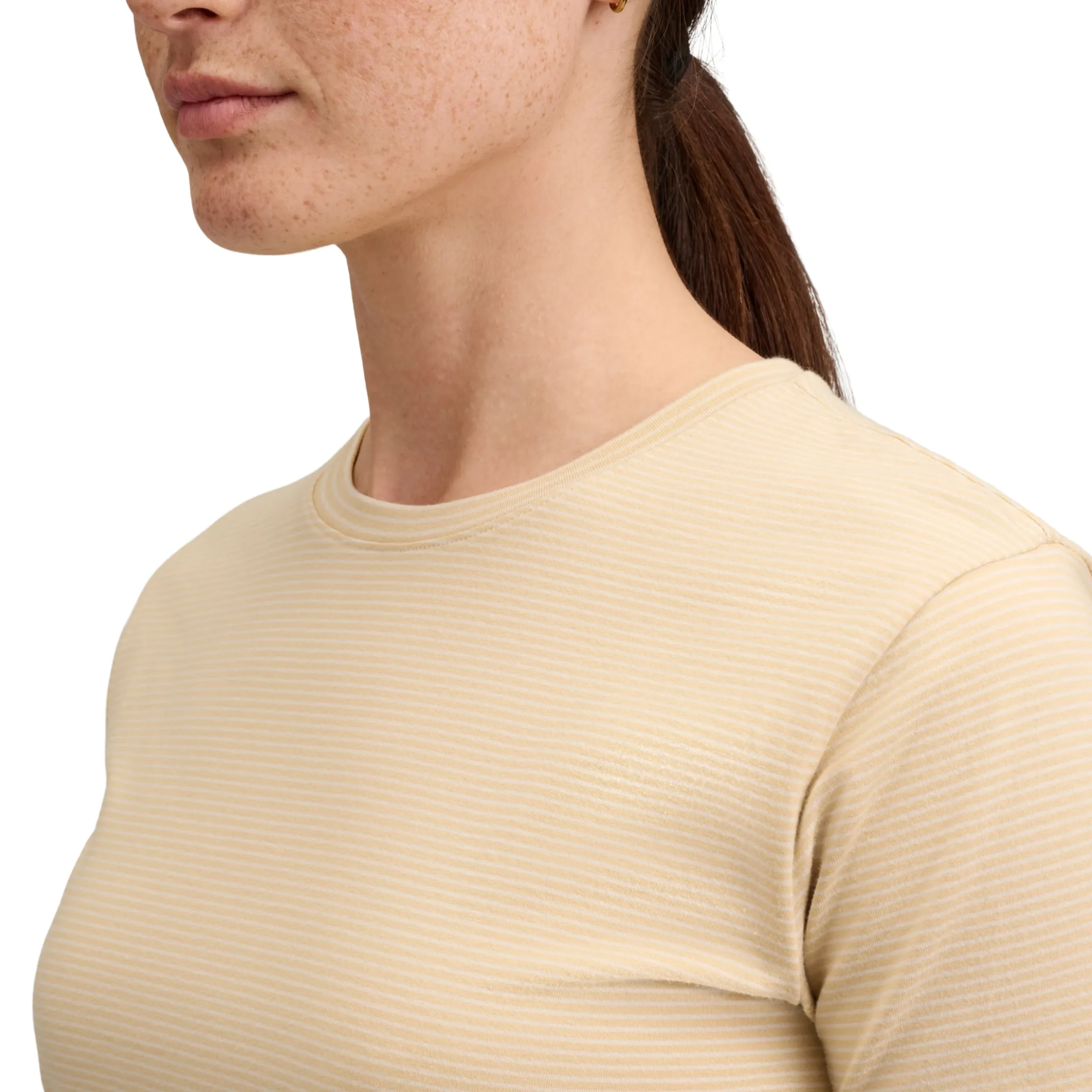Women's BD Stripe Crop Short Sleeve Tee